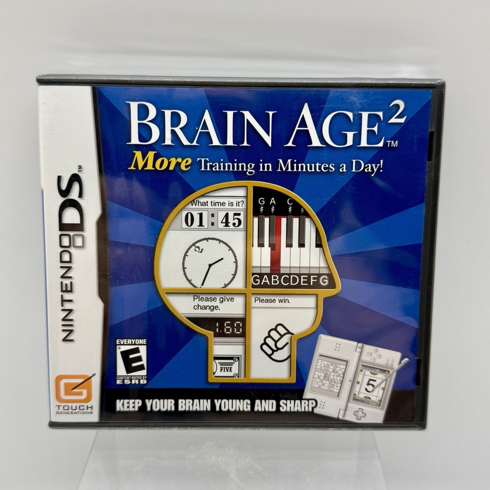 Nintendo DS Brain Age 2 Game‎ Complete With Game, Case & Manual Factory Sealed